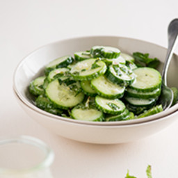 Cucumber-Mint Salad with Creamy Lemon & Greek Yogurt Vinaigrette