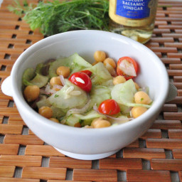 Cucumber Salad with Chickpeas
