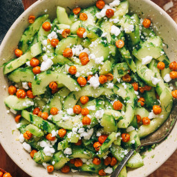 Cucumber Salad with Fresh Dill & Mint