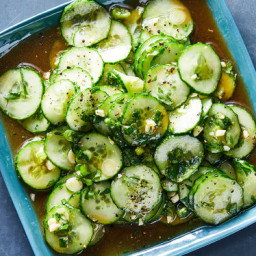 Cucumber Salad With Soy, Ginger and Garlic