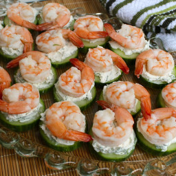 Cucumber-Shrimp Bites