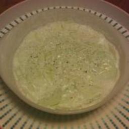 Cucumber-Sour Cream Salad