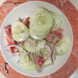 Cucumber, Tomato and Red Onion Salad