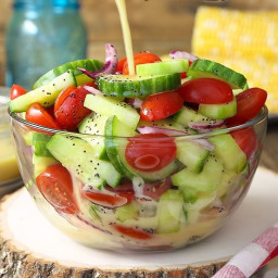 Cucumber Tomato Salad + Video