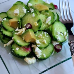 Cucumber and Avocado Salad with Feta