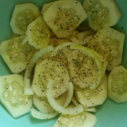 Cucumbers & Onions in Vinegar