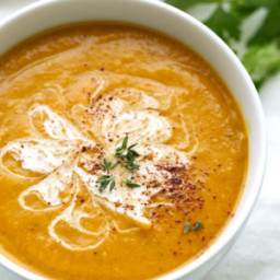 Curried Butternut Squash Soup (Slow Cooker)