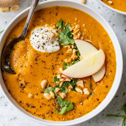 Curried Carrot Soup {Healthy Vegan Soup}