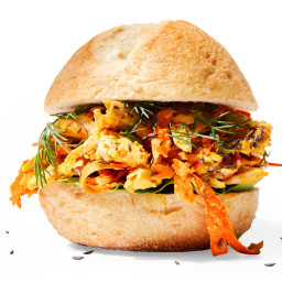 Curried Chicken & Carrot Salad Sandwiches