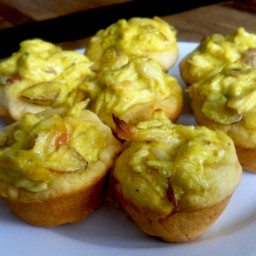 Curried Chicken and Almond Cups