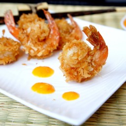 Curried Coconut Fried Shrimp and Sweet Mango Chili Sauce