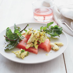 Curried Crab and Watermelon Salad with Arugula