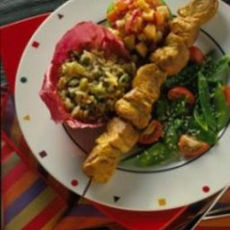 Curried Pork Kabobs