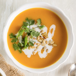 Curried Roasted Butternut Squash Soup