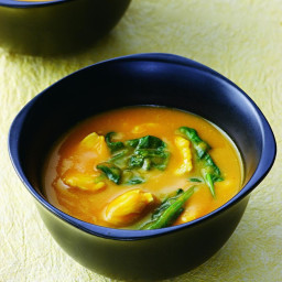 Curried Squash and Chicken Soup