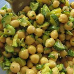 Curried Zucchini, Chickpea and Green Apple Salad