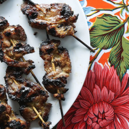 Curry-and-Coconut-Milk-Grilled Pork Skewers