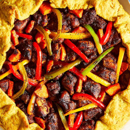 Curry Chicken–and–Sweet Potato Galette
