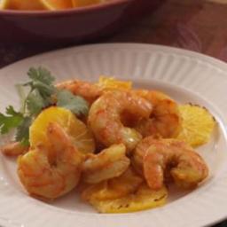 Curry-Roasted Shrimp with Oranges