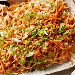 Curtis Stone's stir-fried rice noodles with chicken and vegetables