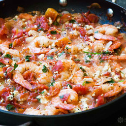 Dad's Baked Shrimp and Feta