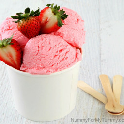 Dairy-Free Strawberry Ice Cream