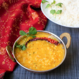 Dal Tadka / Dal Fry with Basmati Rice - Instant Pot Pressure Cooker