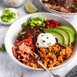 Damn Good Healthy Salmon Taco Bowls For Two