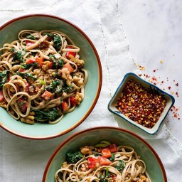 Dan Dan Noodles with Spinach & Walnuts Recipe