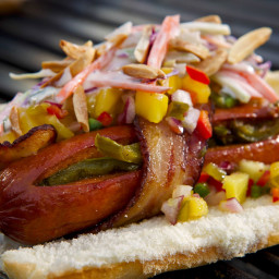Danger Dogs with Spicy Fruit Relish