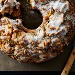 Dario’s Olive Oil Cake with Rosemary and Pine Nuts 