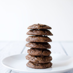 Dark Chocolate Brownie Cookies