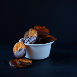 Dark Chocolate Sweet Potato Chips