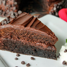 Dark & Milk Chocolate Brownie Layer Cake