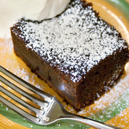 Dark Molasses Gingerbread With Whipped Cream