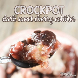 Dark Sweet Cherry Cobbler
