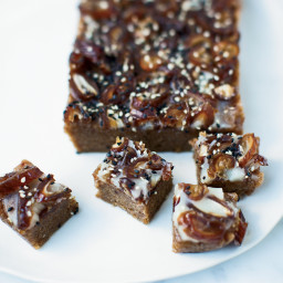 Date-and-Almond Fudge with Sesame and Coconut