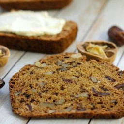 Date Nut Bread with Orange Cream Cheese Spread {The Recipe ReDux}