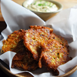 David Venable’s Summer Squash Fritters With Garlic Dipping Sauce