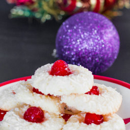 Day 4: Yuletide Coconut Cherry Cookies