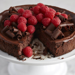 Decadent Chocolate Raspberry Cheesecake