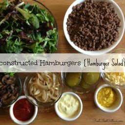 Deconstructed Hamburgers {Hamburger Salad}