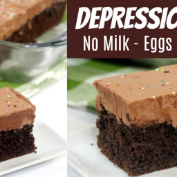 Deep Depression Chocolate Cake