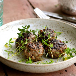 Deer Meatballs with Thyme and Bacon