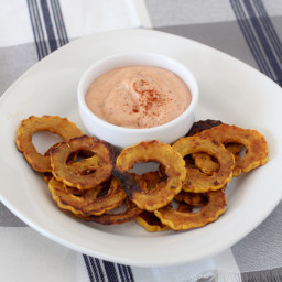 Delicata Squash Chips + Awesome Sauce