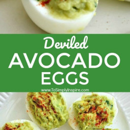 Deviled Avocado Eggs