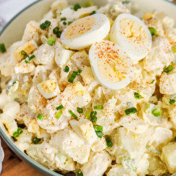 Deviled Egg Potato Salad {Creamy & Chunky!}