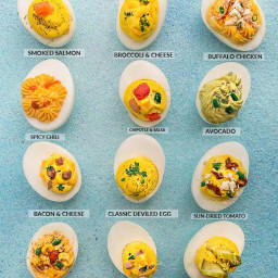 Deviled Eggs - 12 Different Flavors