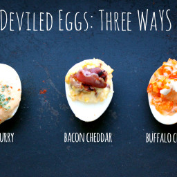 deviled eggs: three ways