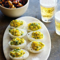 Deviled Eggs with Watercress